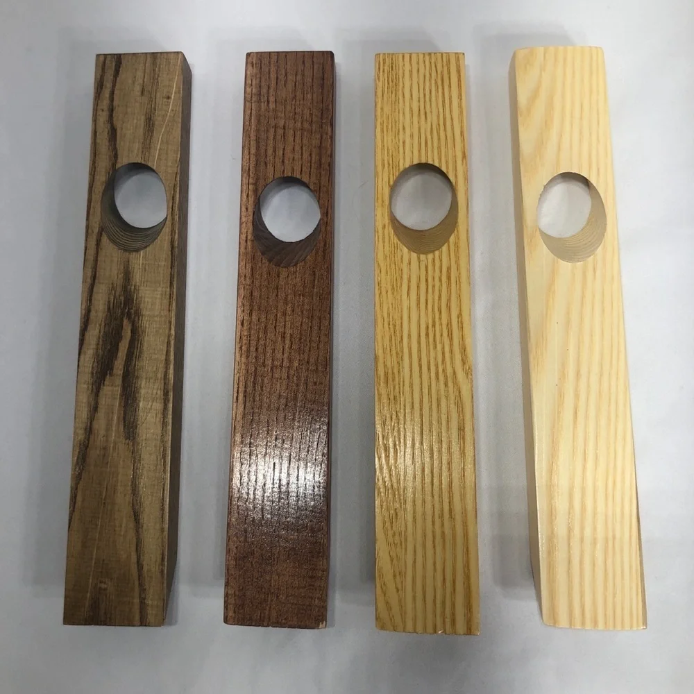 Tapered Wood Gravity Balancing Board Wine Bottle Holder